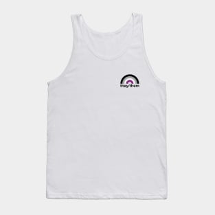 They/Them Pronouns Asexual Rainbow Tank Top